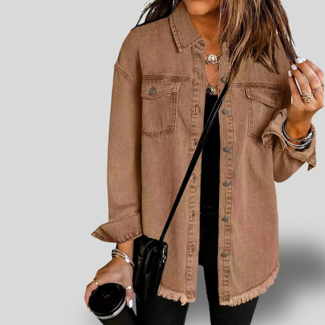 Riley | Oversized Denim Shirt Jacket