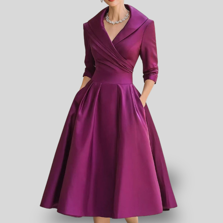 Vivienne | Vintage Elegance Midi Dress