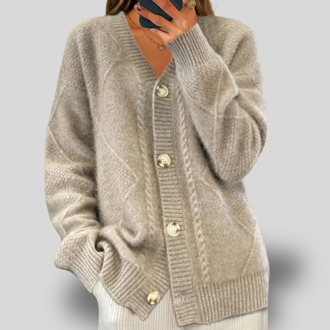 Camille | Cozy Button-Up Knit Cardigan