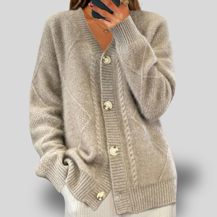 Camille | Cozy Button-Up Knit Cardigan