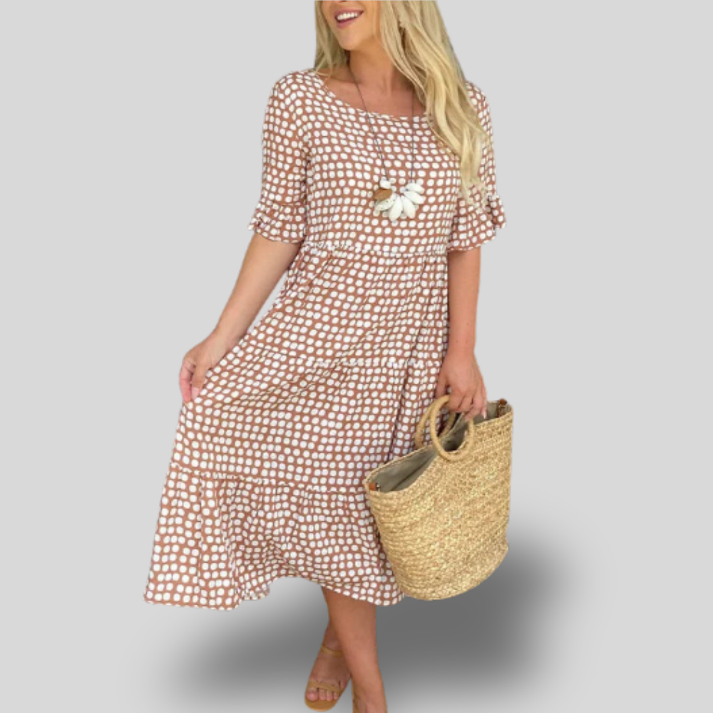 Daisy | Gingham Midi Dress