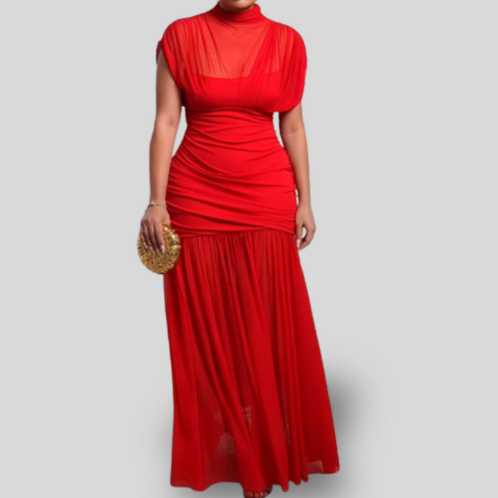 Celestine | Draped Evening Gown