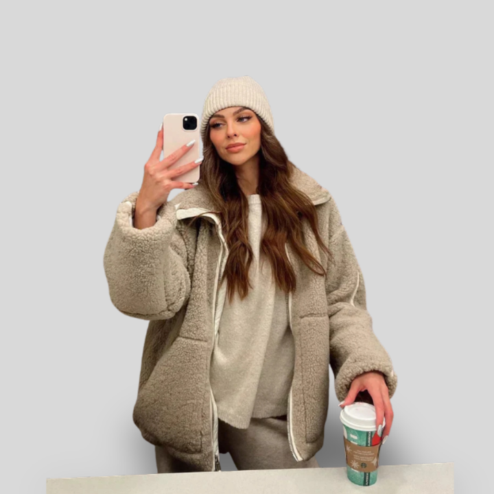 Eliette | Ultra Plush Zip-Up Teddy Jacket