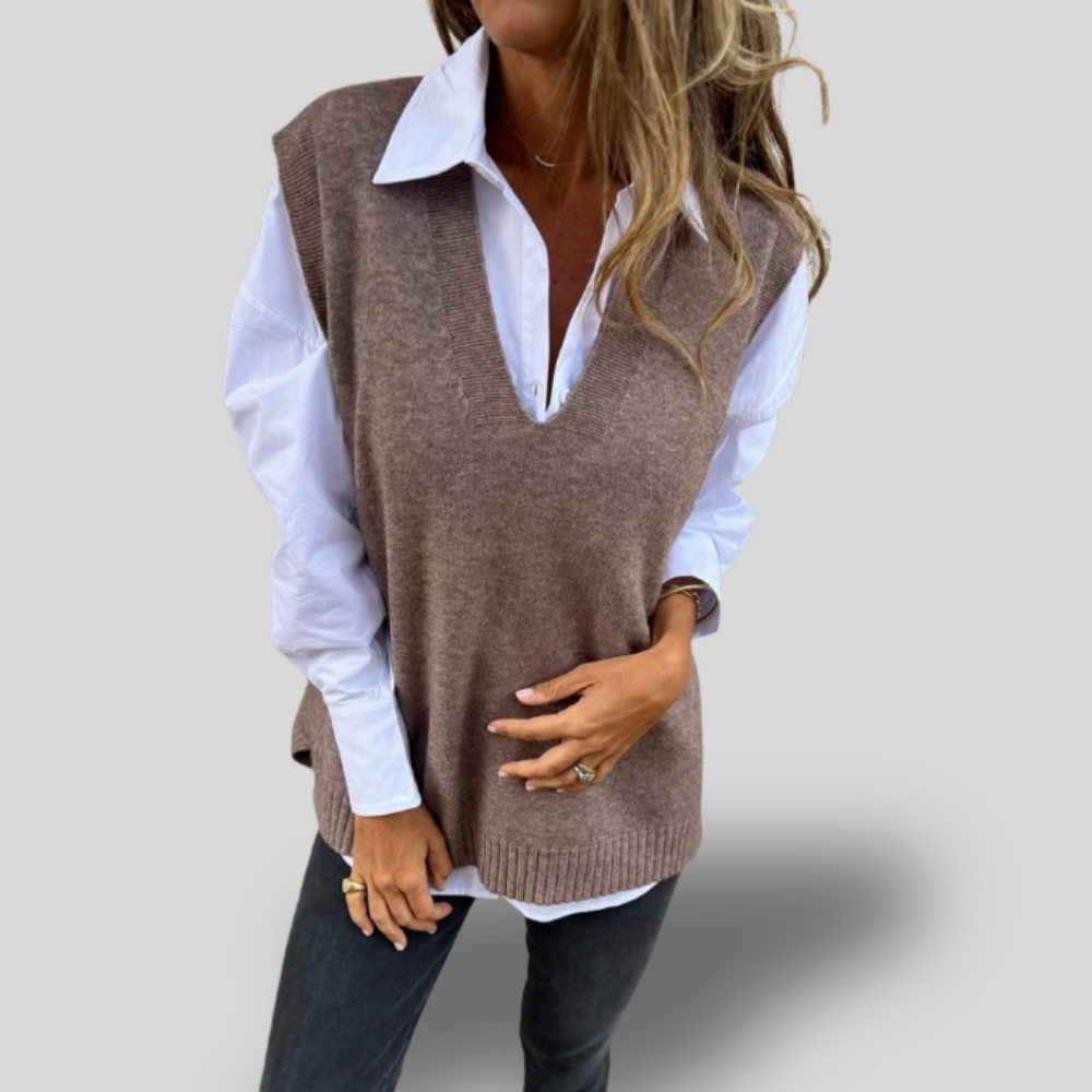 Alma | Classic Knit Sweater Vest