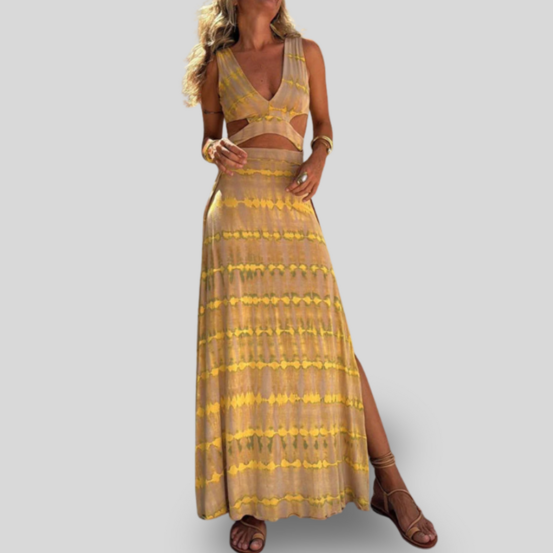 Isla | Cut-Out Boho Maxi Dress