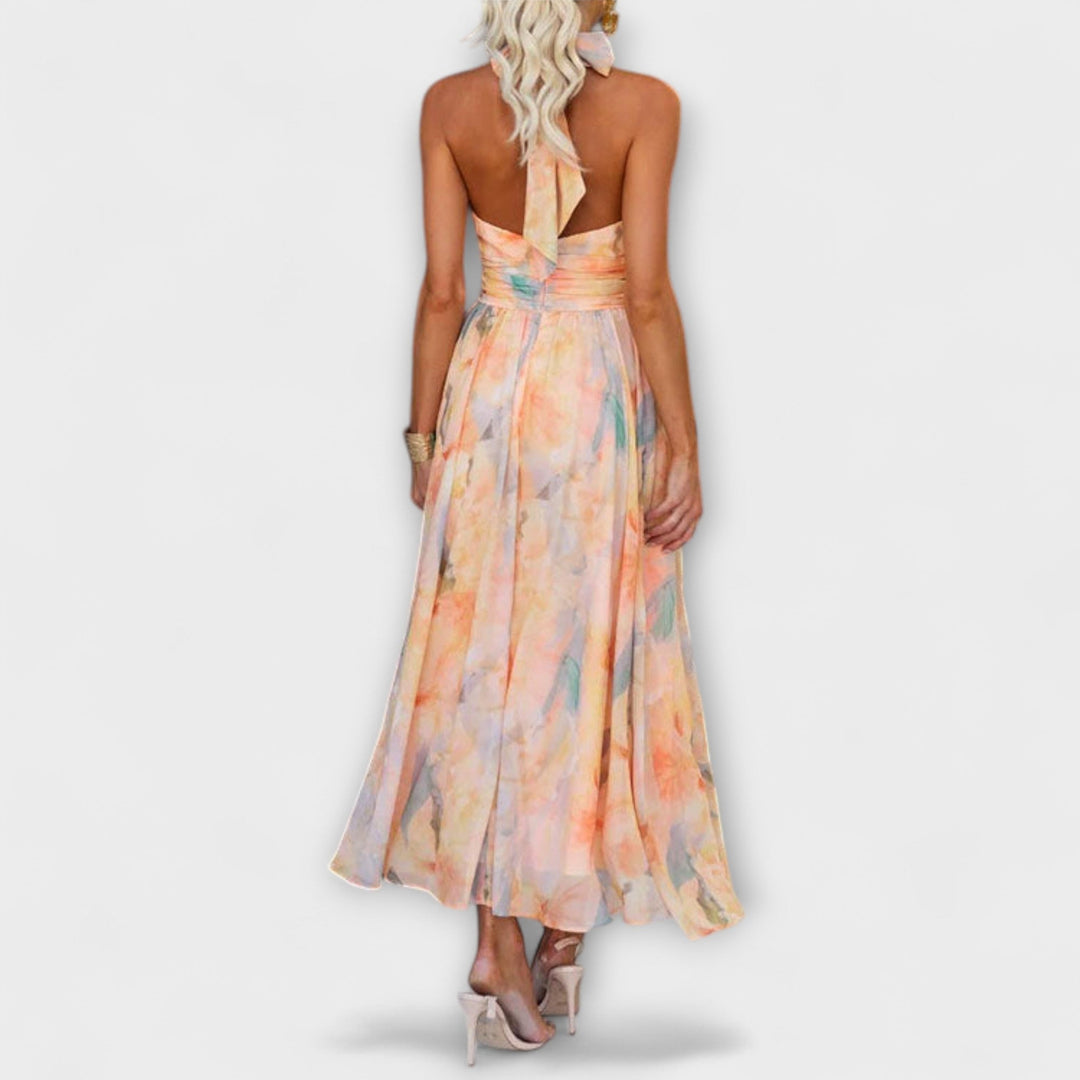 Milan | Maxi Dress with Watercolor Print