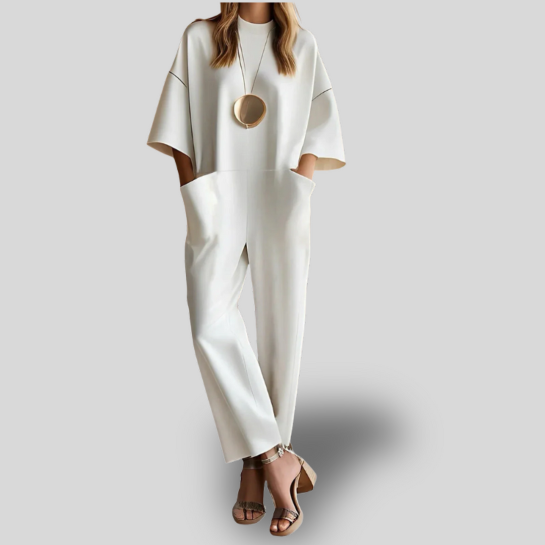 Luna | Minimalist Wide-Leg Jumpsuit
