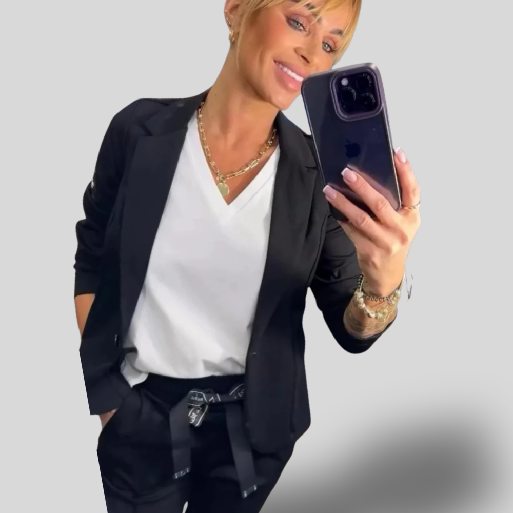 Selina | Sleek Tailored Blazer & Pants Set