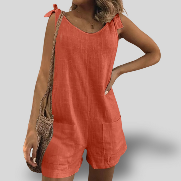 Rhea | Tie-Strap Romper