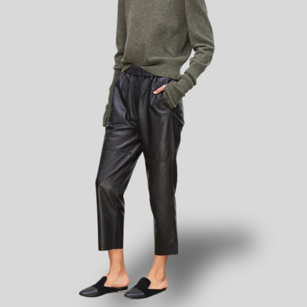 Lena |  Faux Leather Trousers