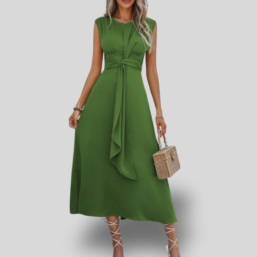 Danessa | Elegant Belted Midi Dress