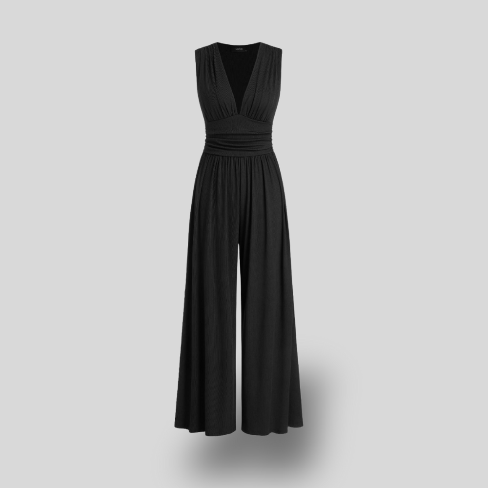 Trish | Sleeveless Wide-Leg Jumpsuit