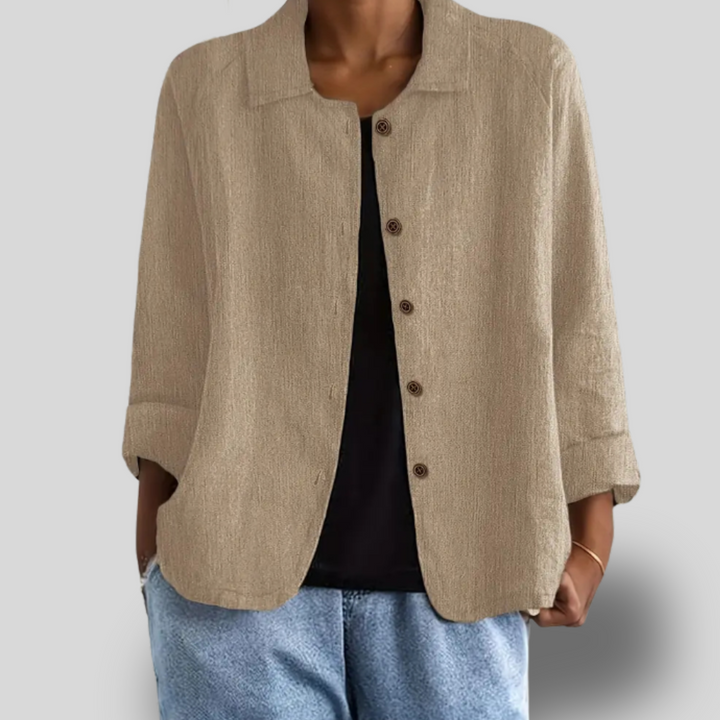 Maribel | Textured Button-Down Jacket