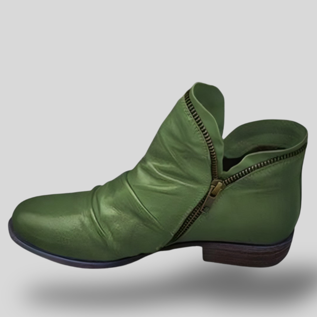 Elena | Vintage Soft Leather Ankle Boots