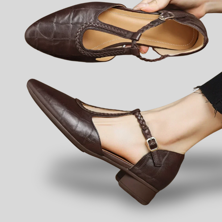 Elvora | Vintage T-Strap Block Heels