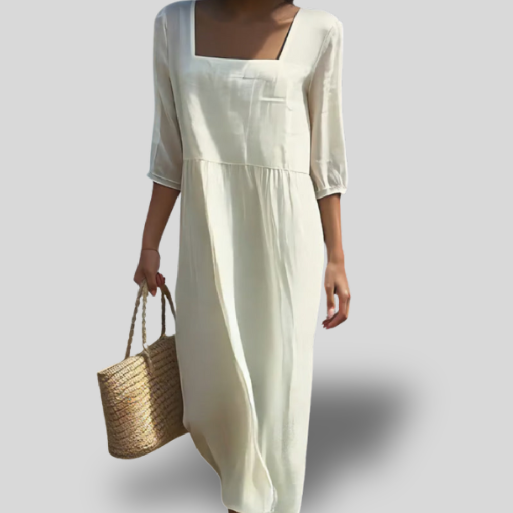 Elowen | Square-Neck Midi Dress