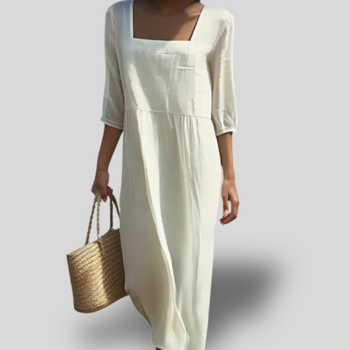 Elowen | Square-Neck Midi Dress