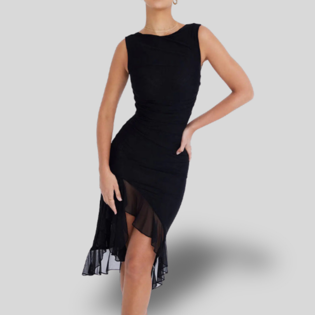 Charlotte | Midi Dress with Ruffles