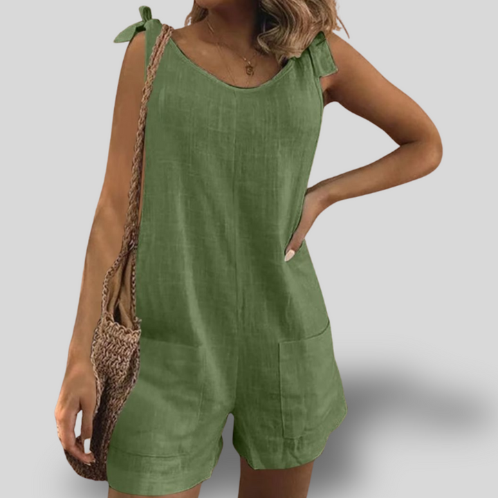 Rhea | Tie-Strap Romper