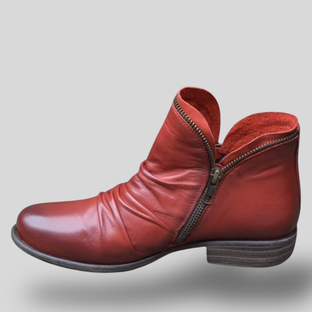 Elena | Vintage Soft Leather Ankle Boots
