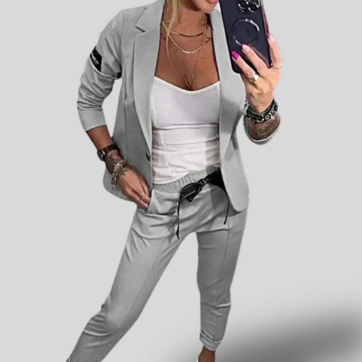 Selina | Sleek Tailored Blazer & Pants Set