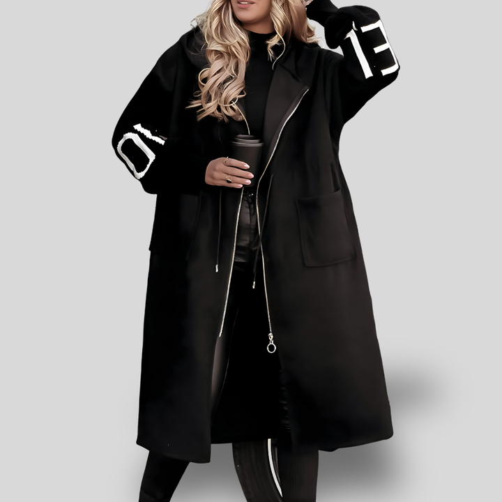 Valencia | Hooded Street Luxe Lettered Coat