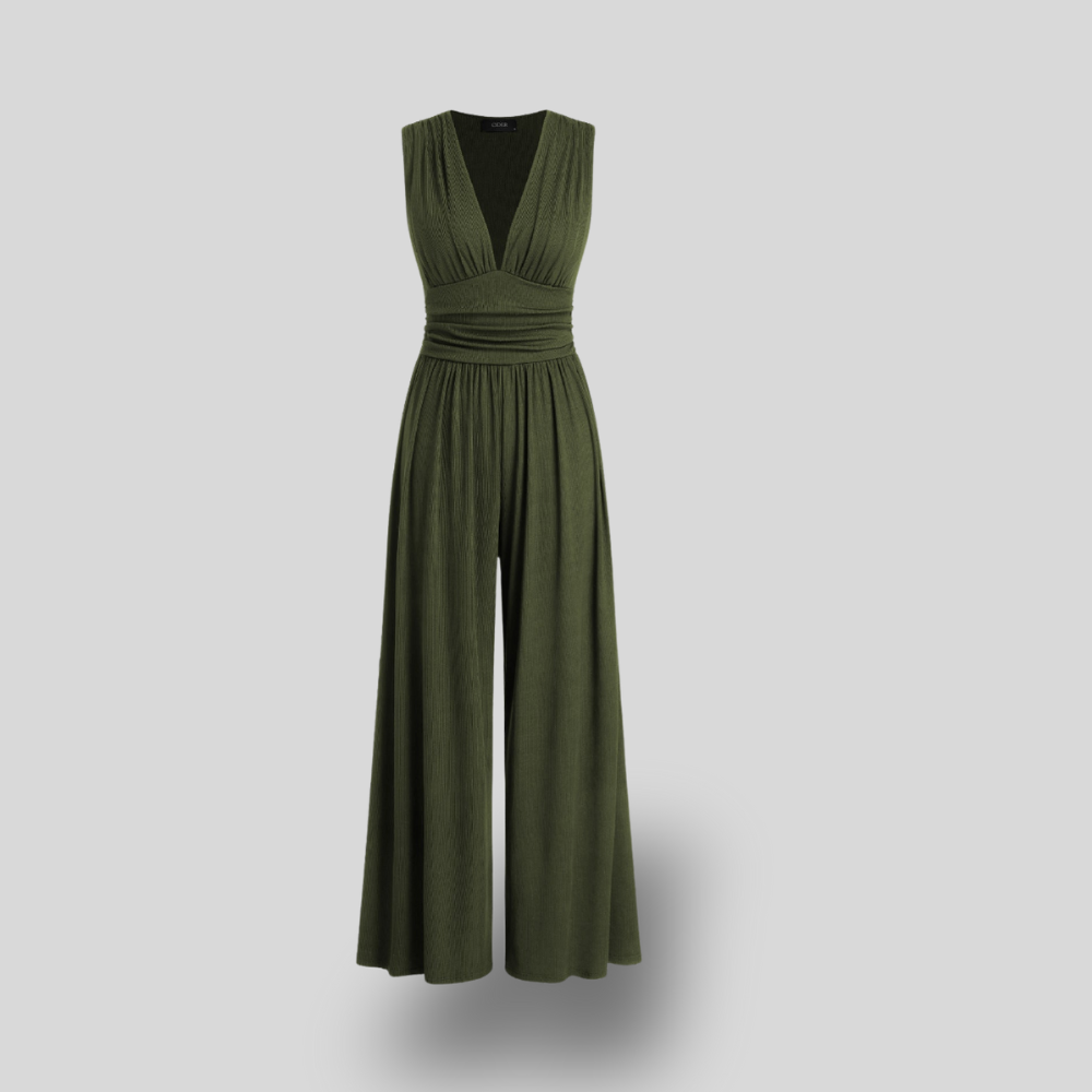 Trish | Sleeveless Wide-Leg Jumpsuit