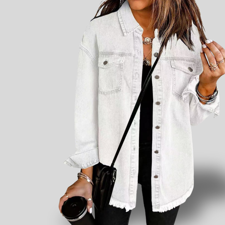 Riley | Oversized Denim Shirt Jacket