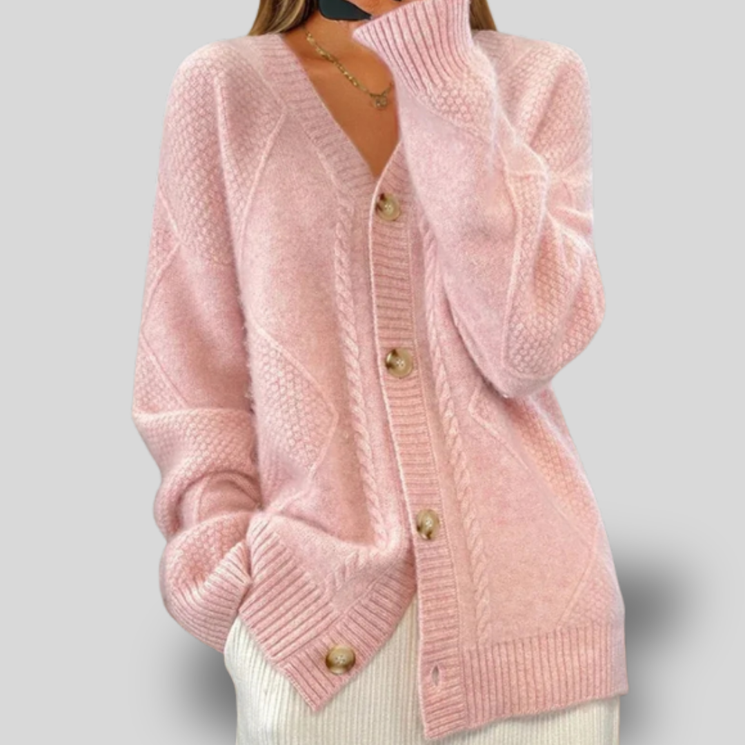 Camille | Cozy Button-Up Knit Cardigan