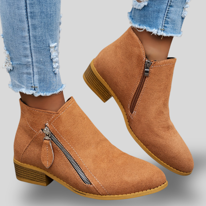 Harper | Everyday Zip-Up Ankle Boots