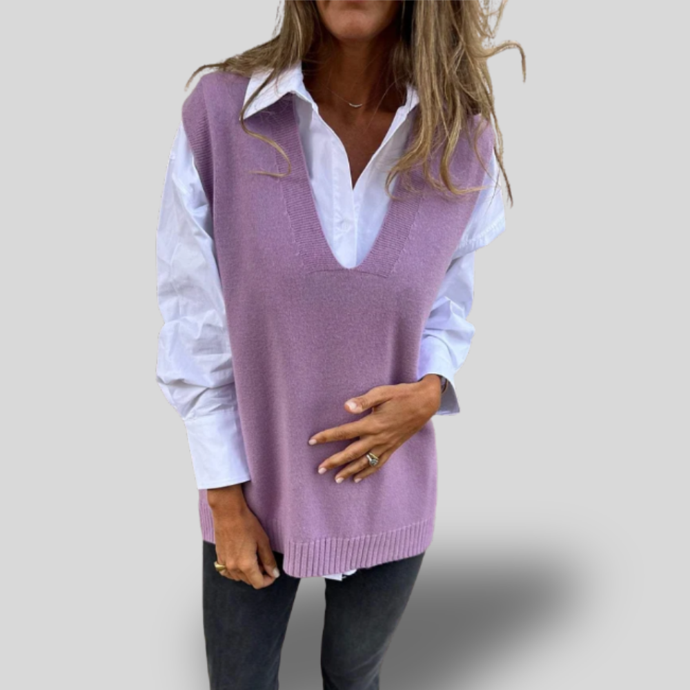 Alma | Classic Knit Sweater Vest