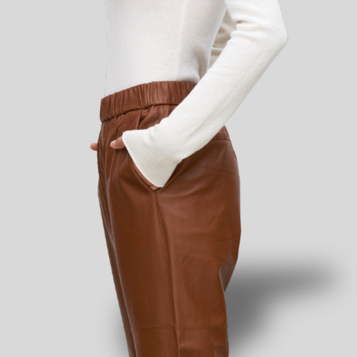 Lena |  Faux Leather Trousers