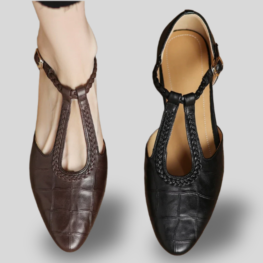 Elvora | Vintage T-Strap Block Heels