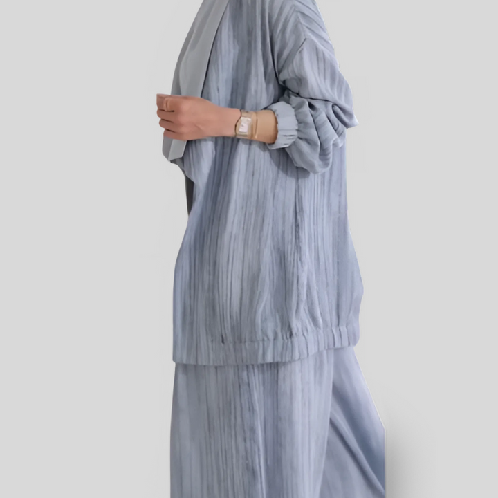 Vicky | Vertical Striped Three-Piece Set