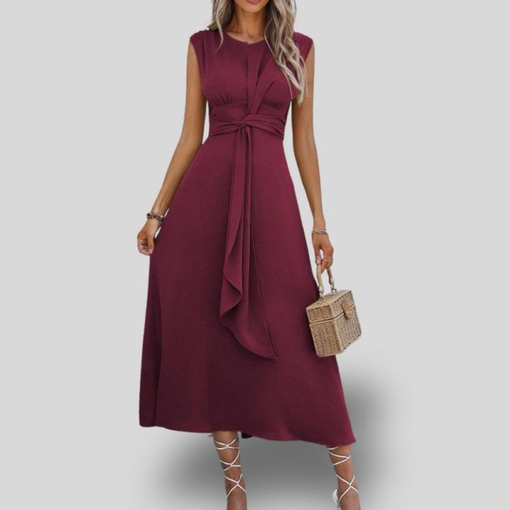 Danessa | Elegant Belted Midi Dress