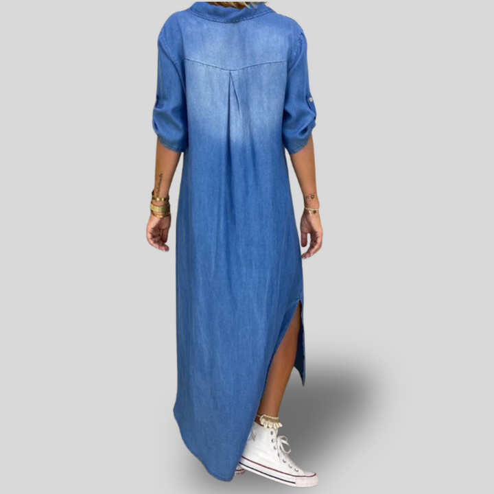 Velisse | Relaxed Button-Up Maxi Dress