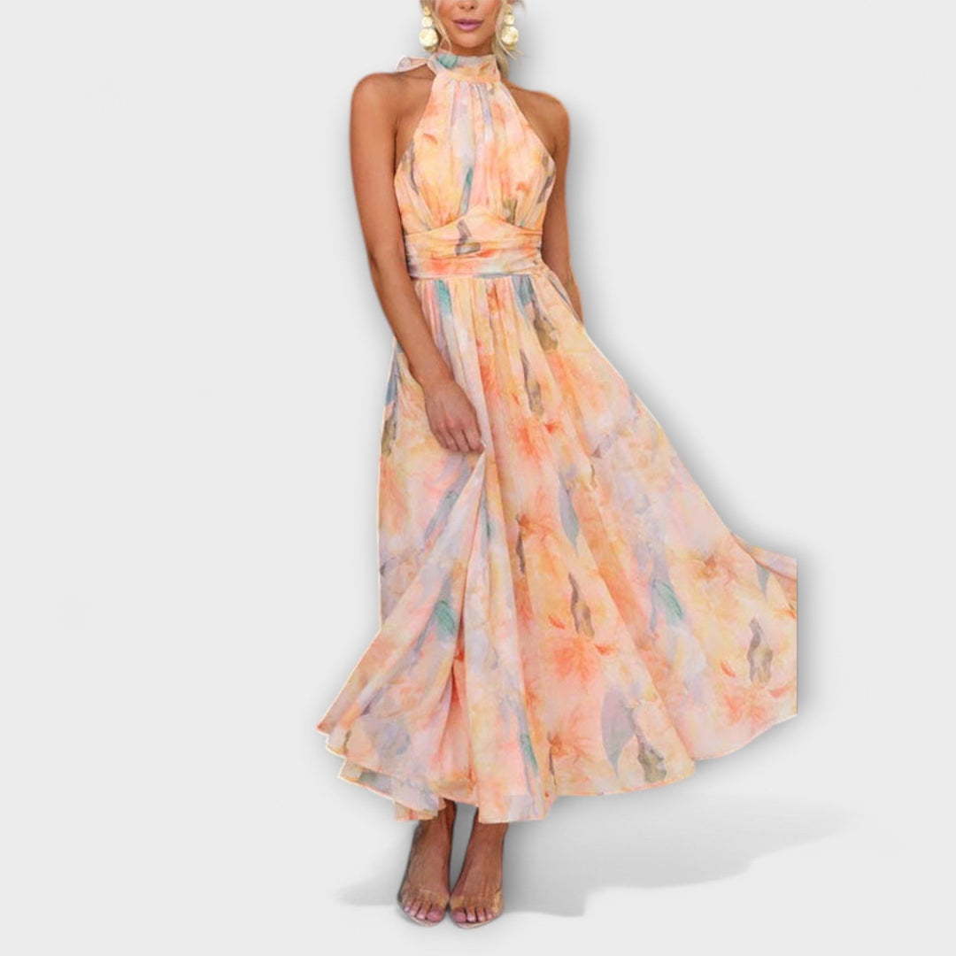 Milan | Maxi Dress with Watercolor Print
