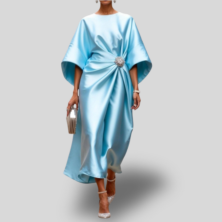Amara | Elegant Knot Midi Dress