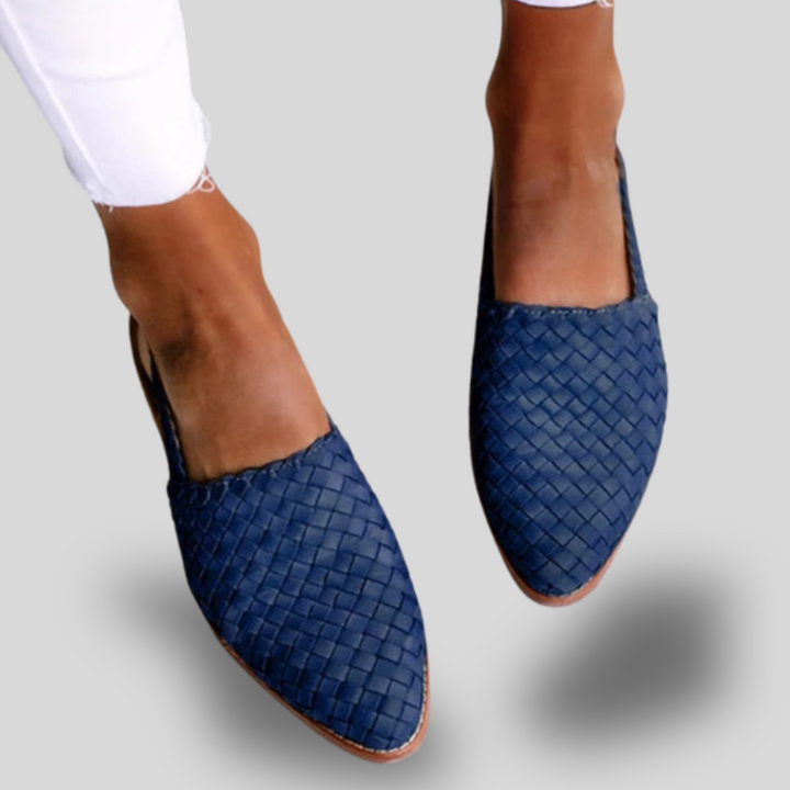 Aria | Woven Pointed-Toe Flats