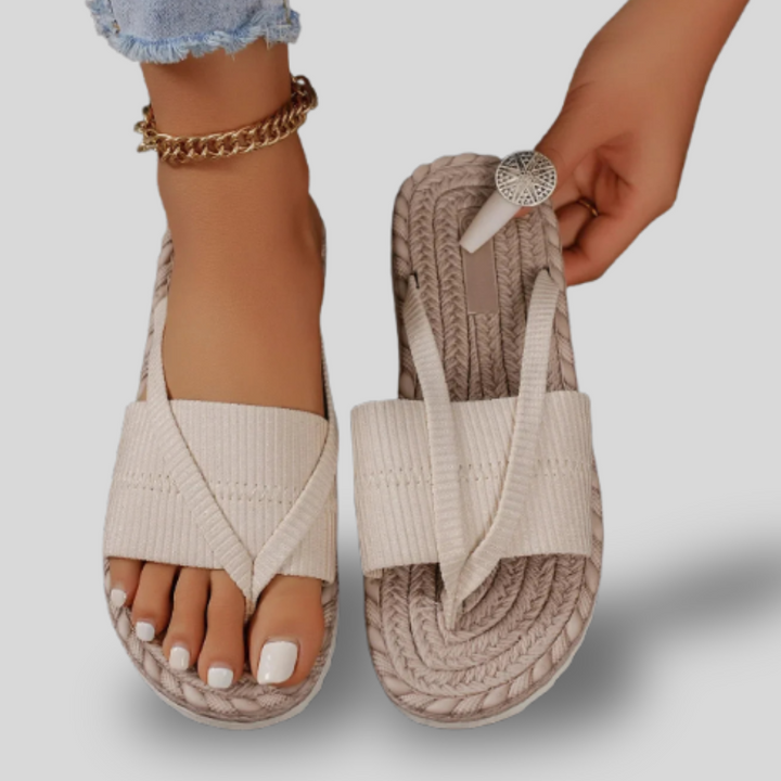 Isla | Woven Slide Sandals