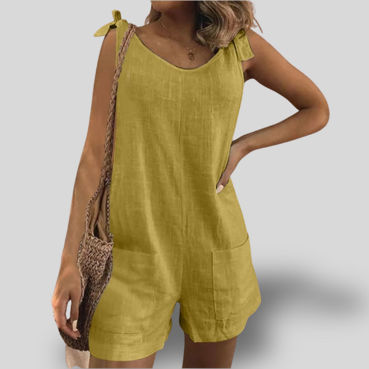 Rhea | Tie-Strap Romper