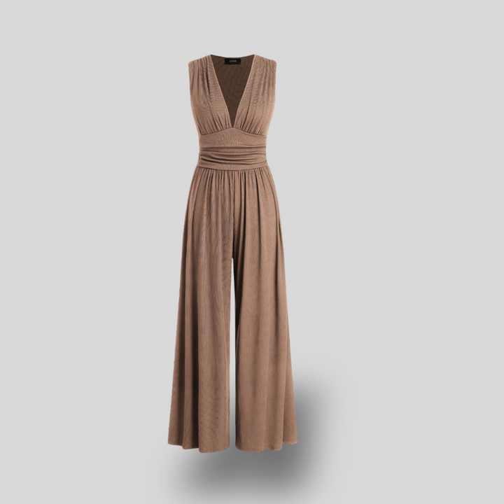 Trish | Sleeveless Wide-Leg Jumpsuit