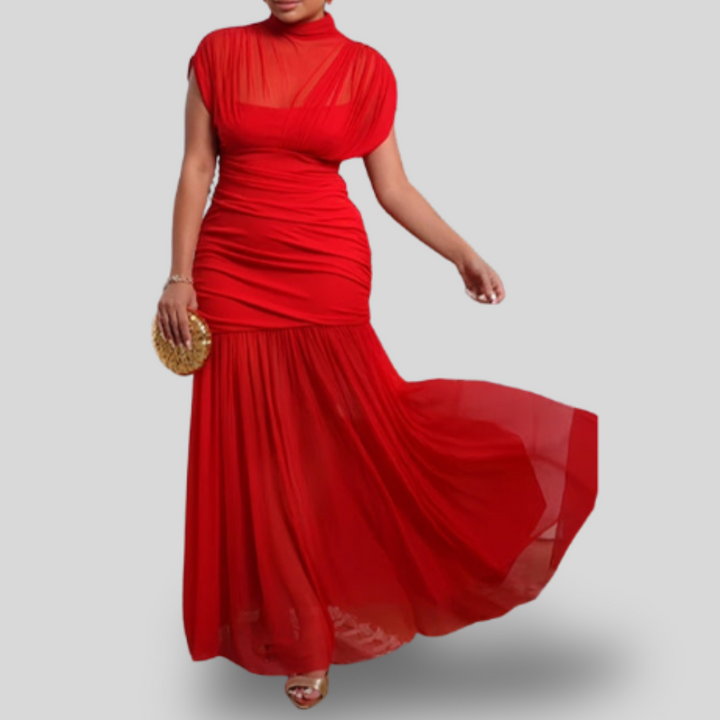 Celestine | Draped Evening Gown
