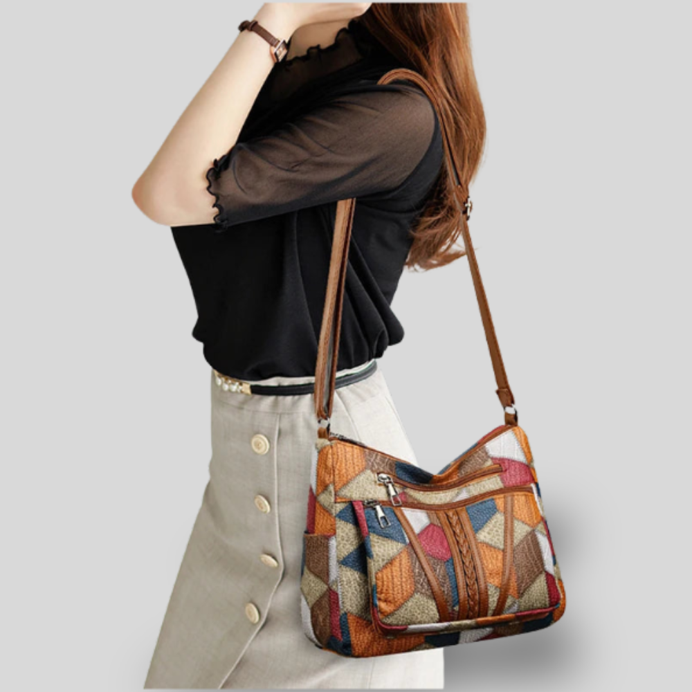 Elina | Vintage Patchwork Shoulder Bag