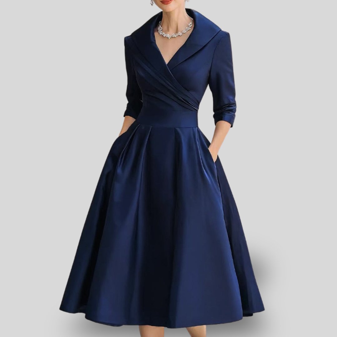 Vivienne | Vintage Elegance Midi Dress