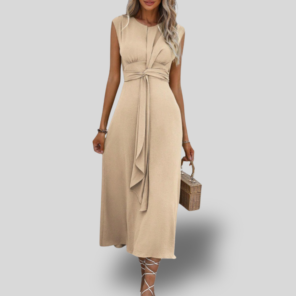 Danessa | Elegant Belted Midi Dress