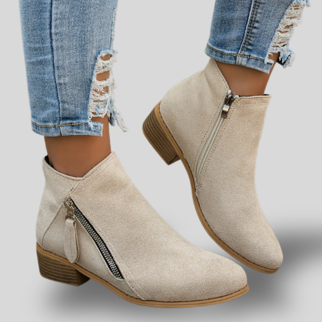 Harper | Everyday Zip-Up Ankle Boots