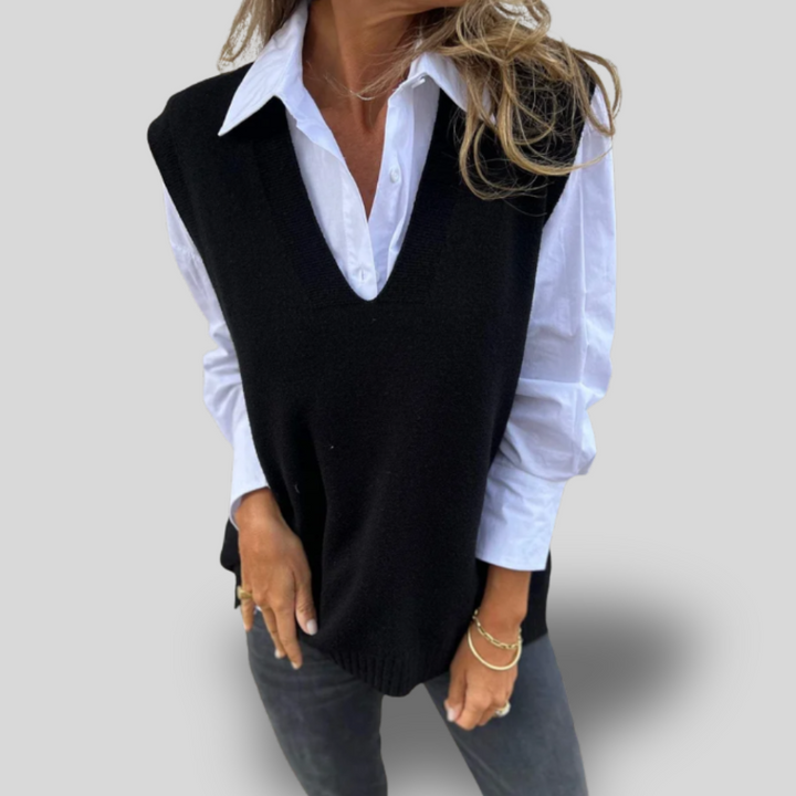 Alma | Classic Knit Sweater Vest