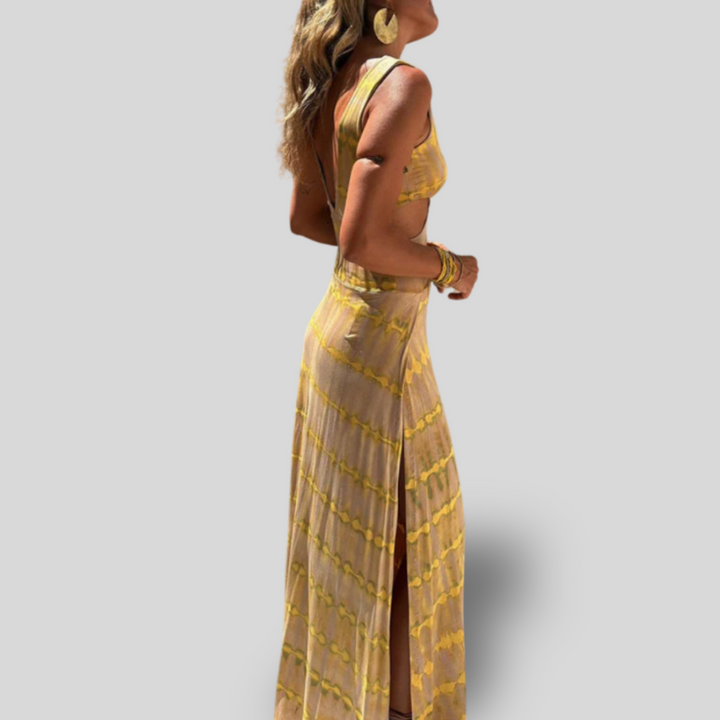 Isla | Cut-Out Boho Maxi Dress