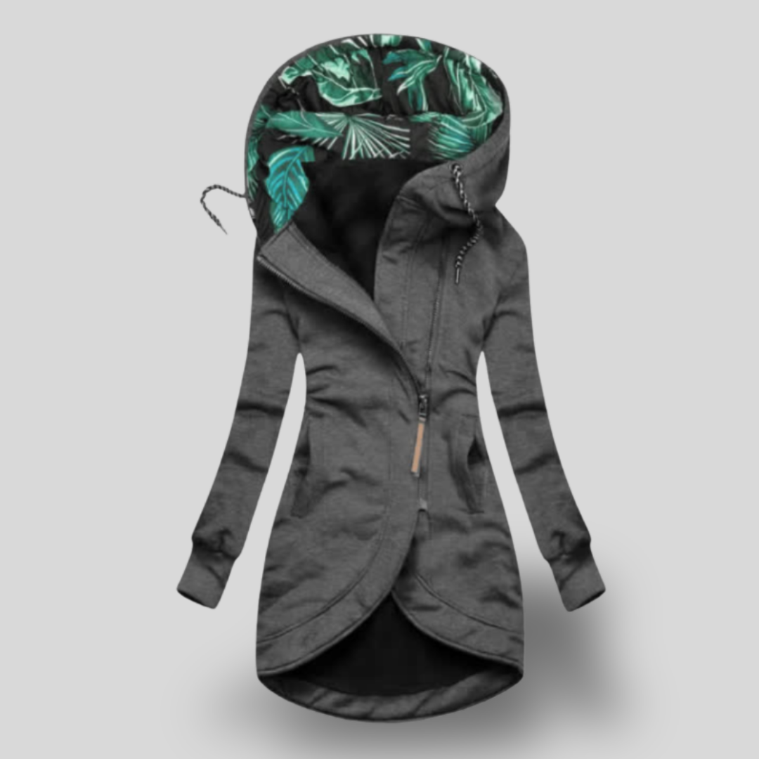 Zarela | Chic Hooded Zip-Up Parka